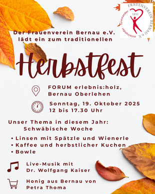 Veranstaltungsflyer Herbstfest